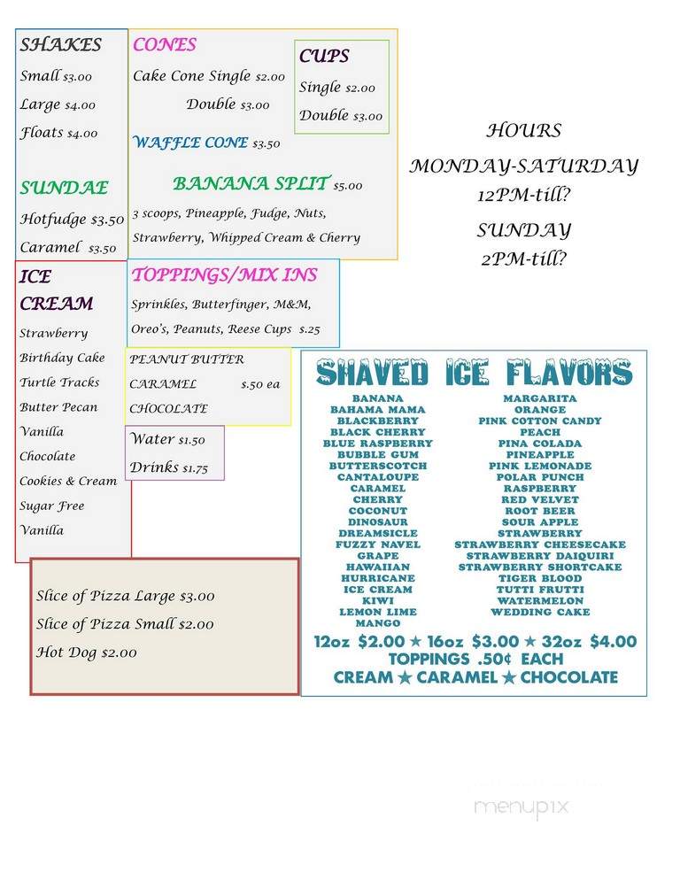 Allstar diner - Sylvan Springs, AL menu_pic