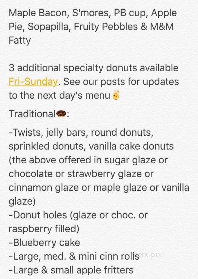 C J Donut Palace - Fort Worth, TX menu_pic