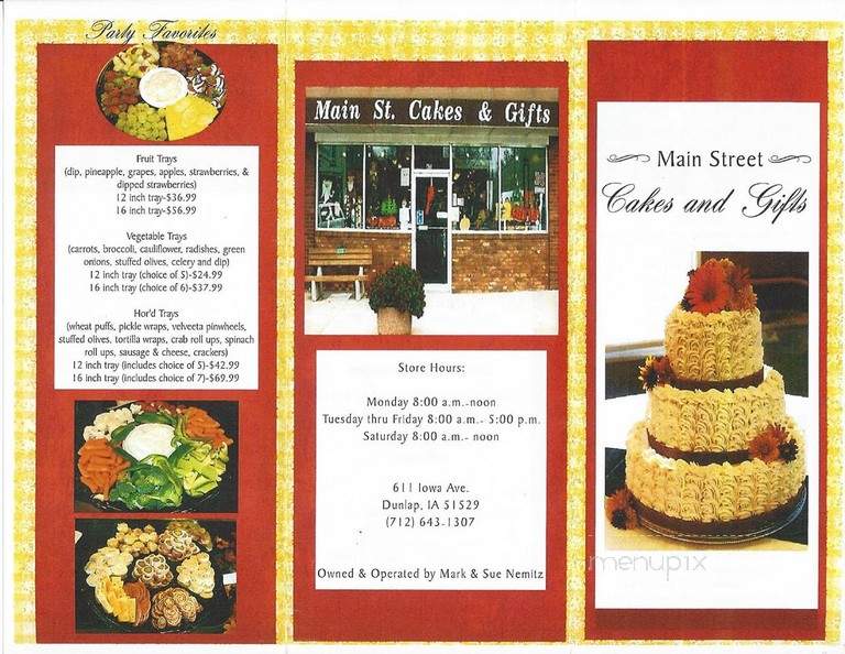 Main Street Cakes & Gifts - Dunlap, IA