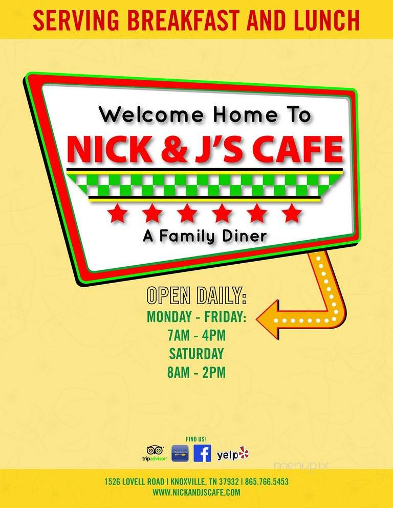 NIck and J's Cafe - Knoxville, TN
