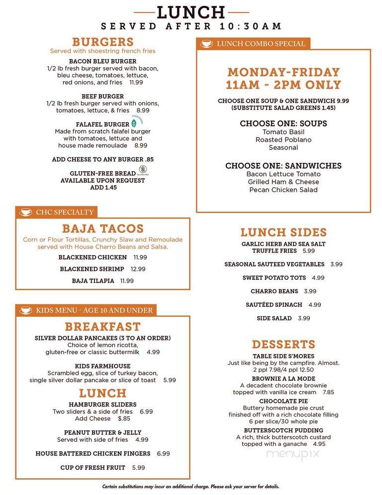 Coffee - Dallas, TX menu_pic