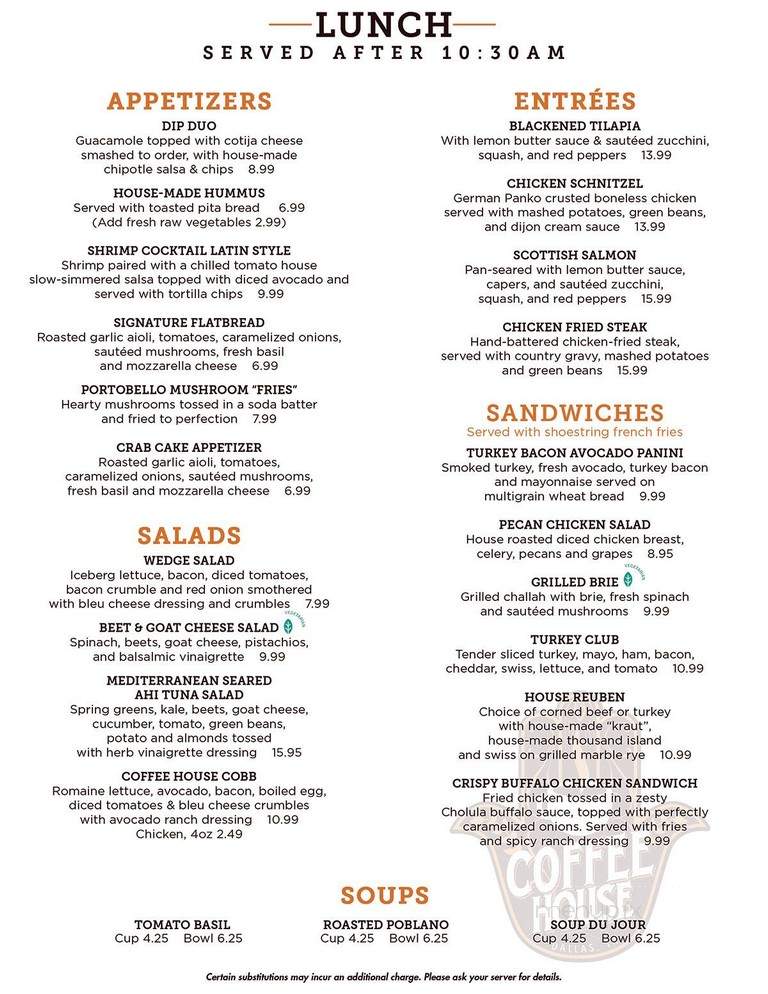 Coffee - Dallas, TX menu_pic