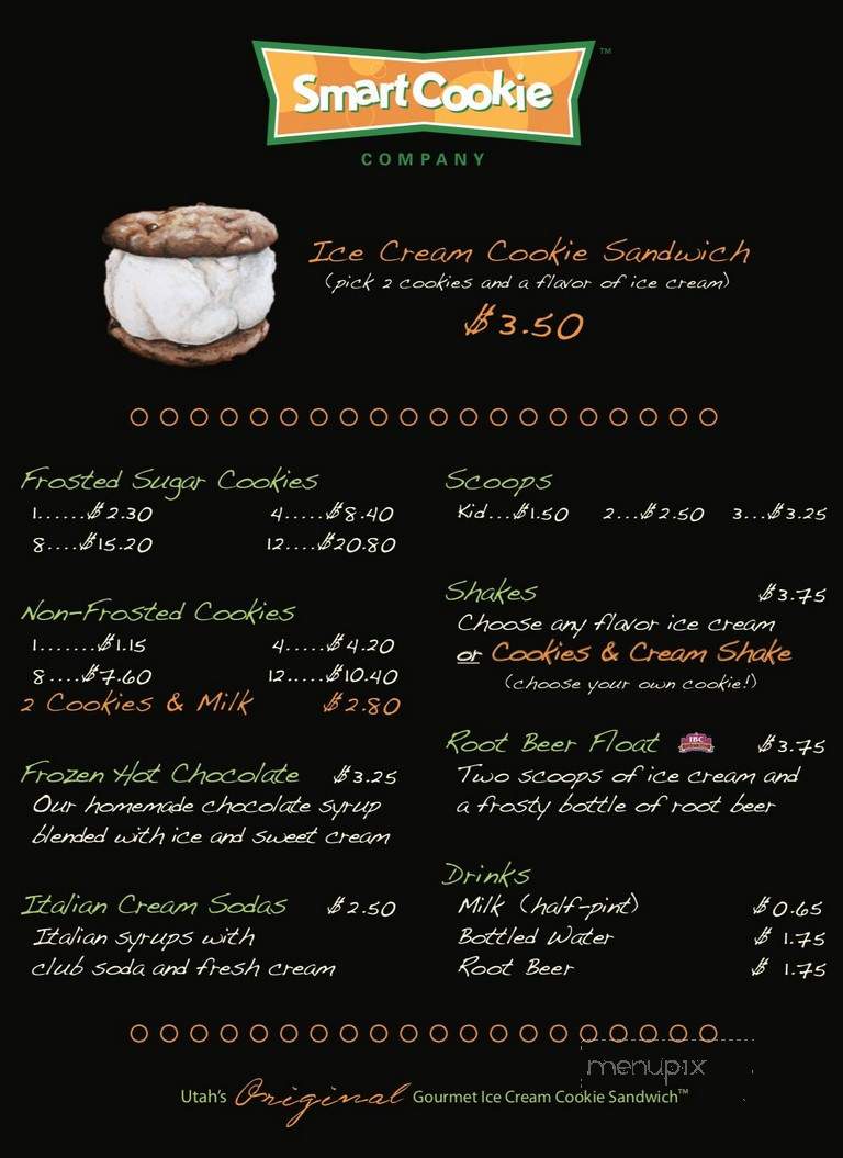 Smart Cookie Company - Midvale, UT menu_pic