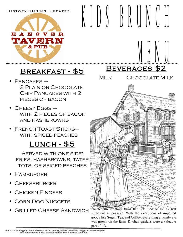 Hanover Tavern - Hanover, VA menu_pic