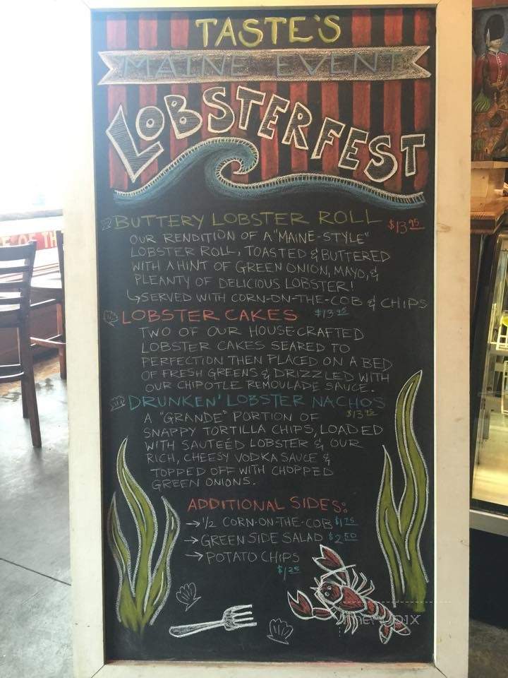 Taste - East Aurora, NY menu_pic