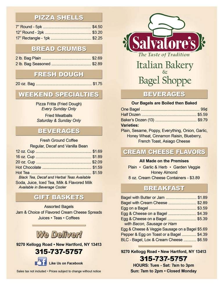 Salvatore's Italian Bakery - New Hartford, NY
