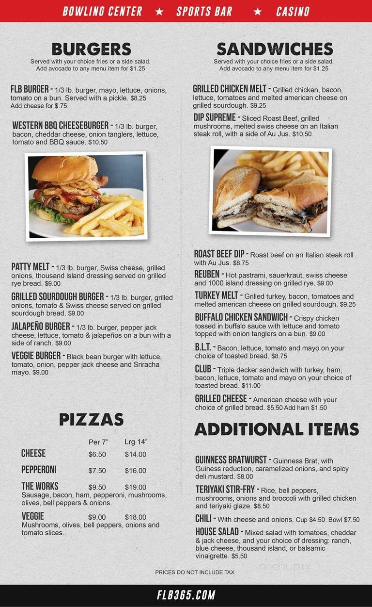 FLB Grill - Folsom, CA menu_pic