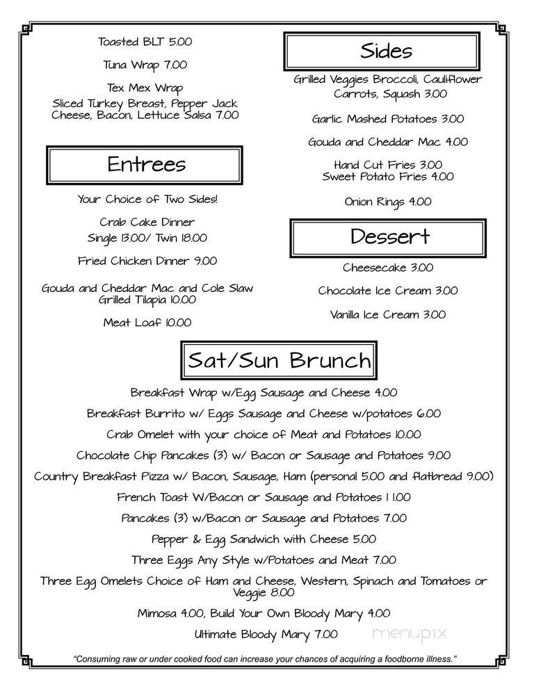 Hideaway Lounge - Wilmington, DE menu_pic
