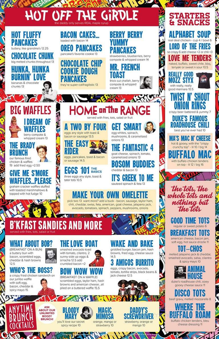 Big Daddy's- Burgers, Shakes & Tots - Brooklyn, NY menu_pic
