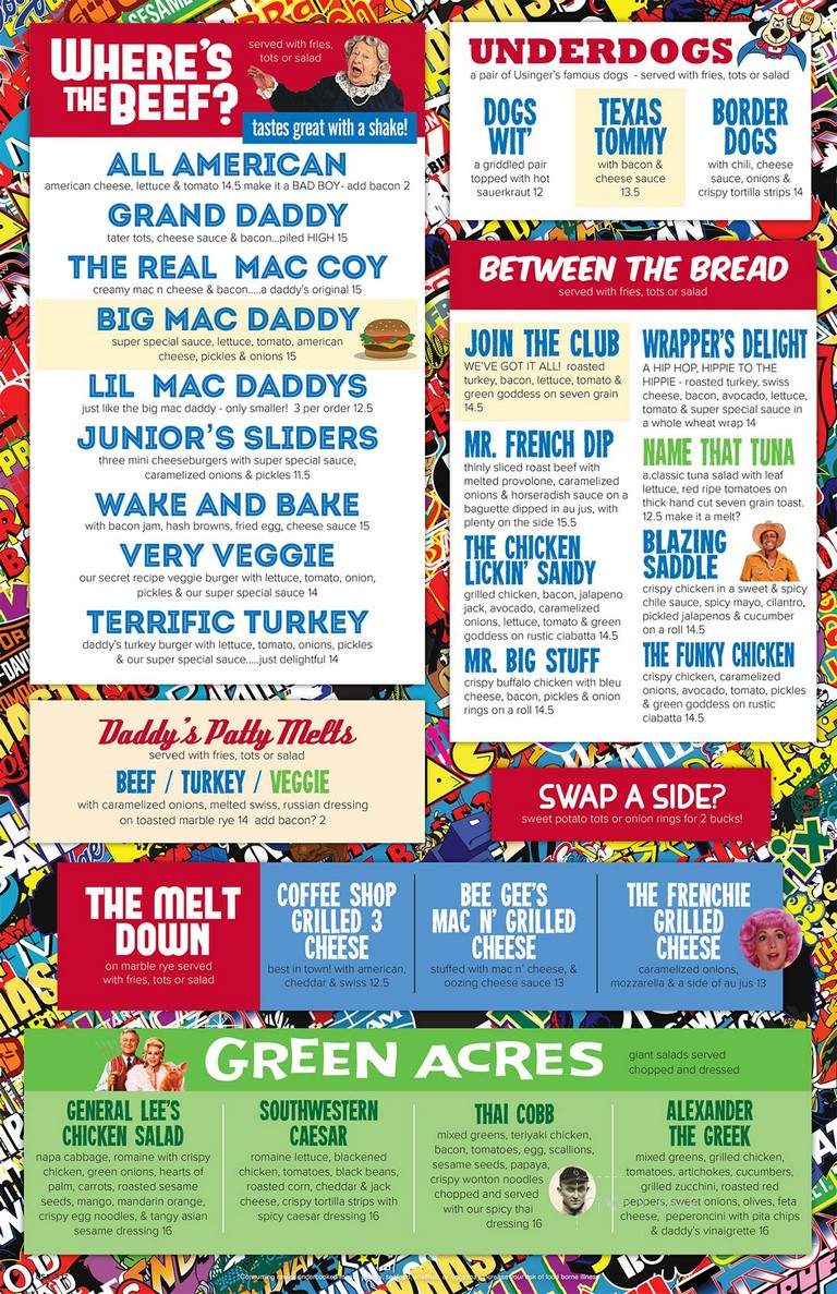 Big Daddy's- Burgers, Shakes & Tots - Brooklyn, NY menu_pic