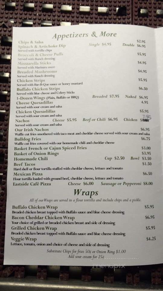 Fitz's Pub II The Irish Blldg - Villa Park, IL menu_pic
