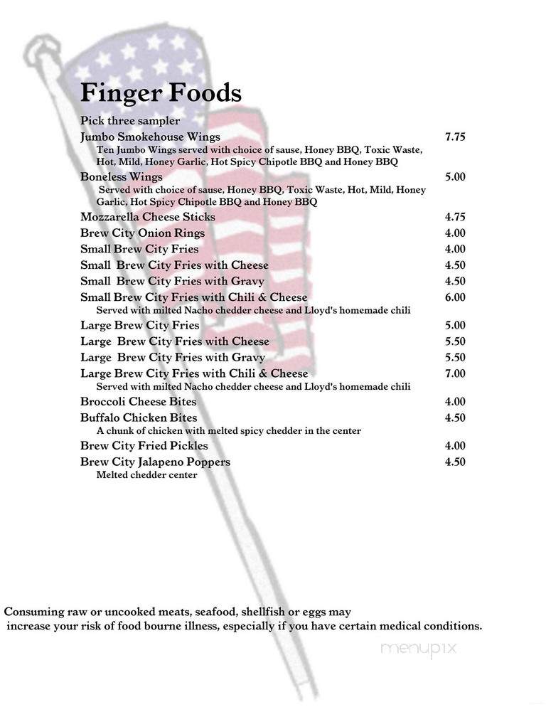 Smoke House Tavern - East Berlin, PA menu_pic