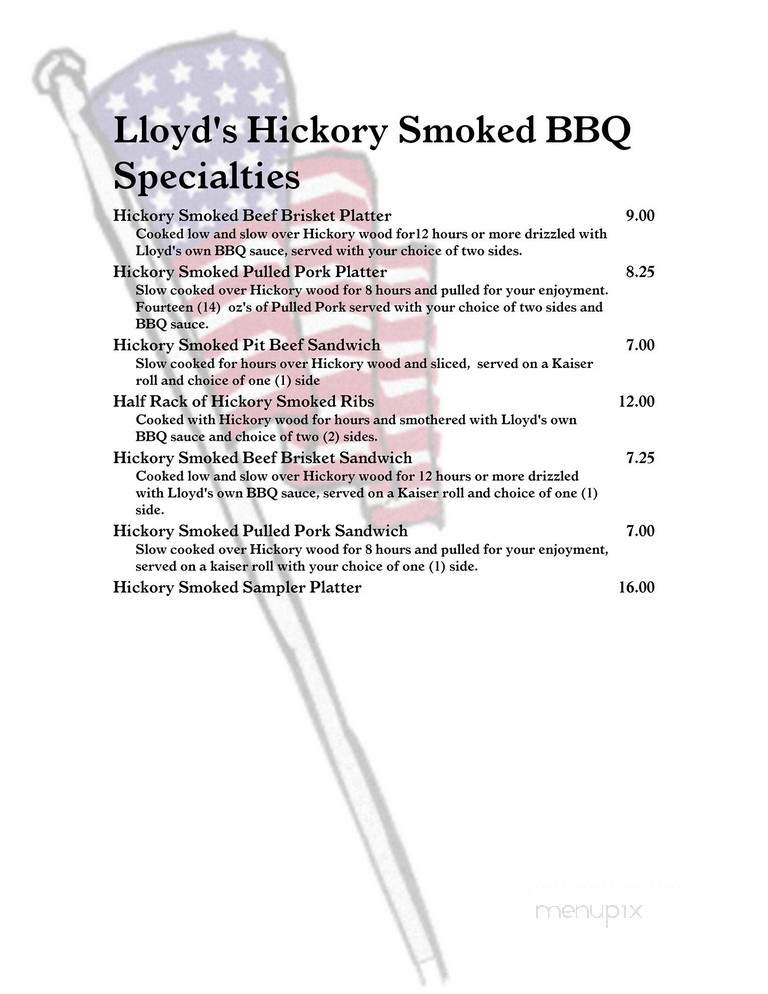 Smoke House Tavern - East Berlin, PA menu_pic
