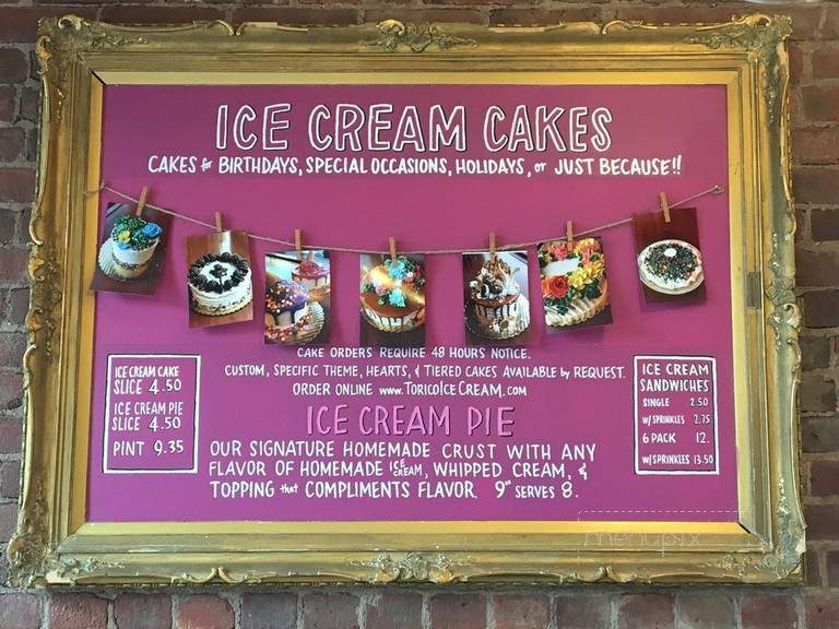 Torico Homemade Ice Cream Parlor - Jersey City, NJ menu_pic