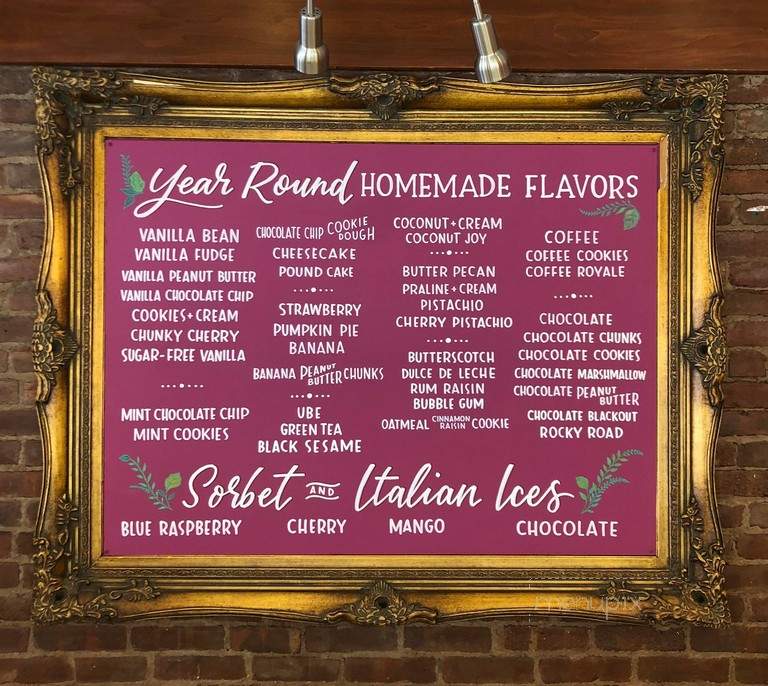 Torico Homemade Ice Cream Parlor - Jersey City, NJ menu_pic