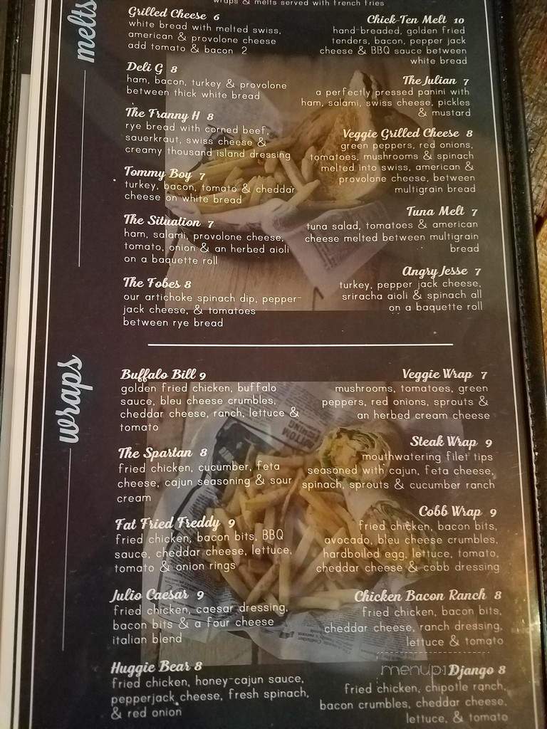 Julian's Grill and Timeout Tavern - Meadville, PA menu_pic