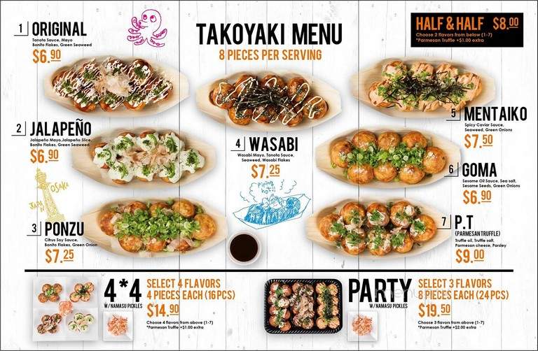 Takoyaki Tanota - Los Angeles, CA menu_pic