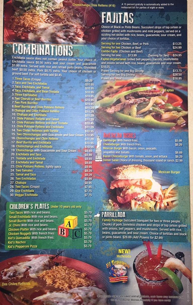 El Tenampa - Nampa, ID menu_pic