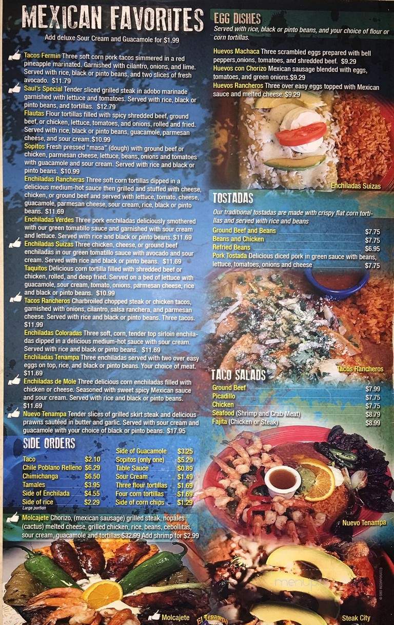 El Tenampa - Nampa, ID menu_pic