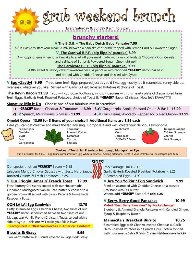 Aero Bistro - Los Angeles, CA menu_pic