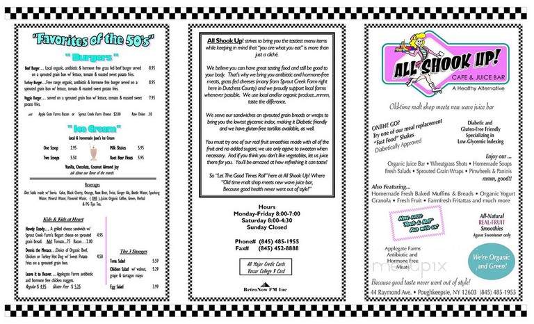 All Shook Up - Poughkeepsie, NY menu_pic