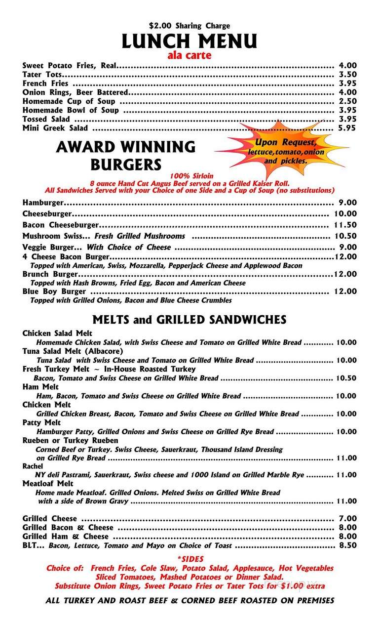 Nicks Family Diner - Orlando, FL menu_pic