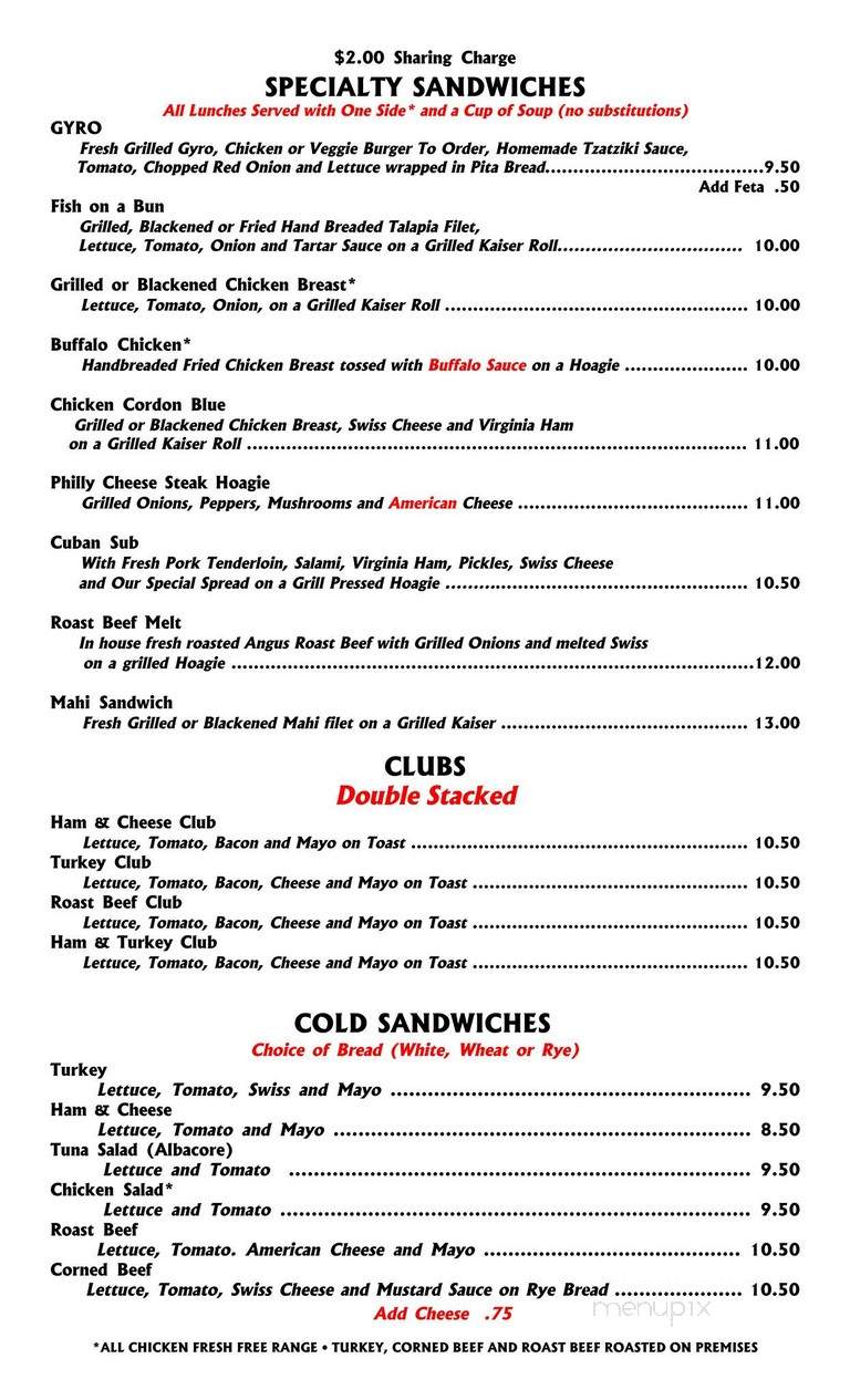 Nicks Family Diner - Orlando, FL menu_pic