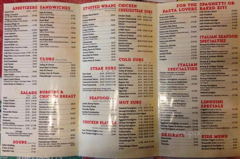 Galena Pizzeria - Galena, MD menu_pic