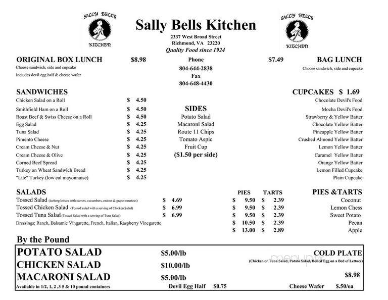 Sally Bell's Kitchen - Richmond, VA