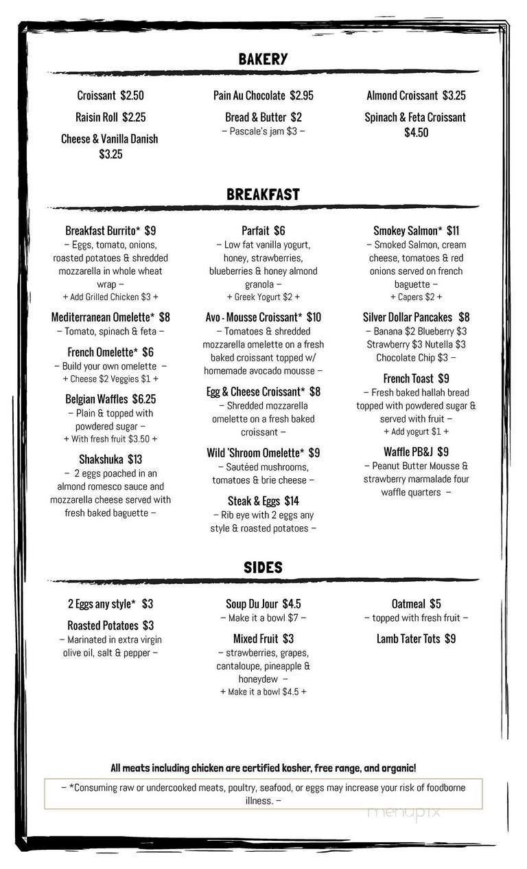 Caffe Martier - Delray Beach, FL menu_pic