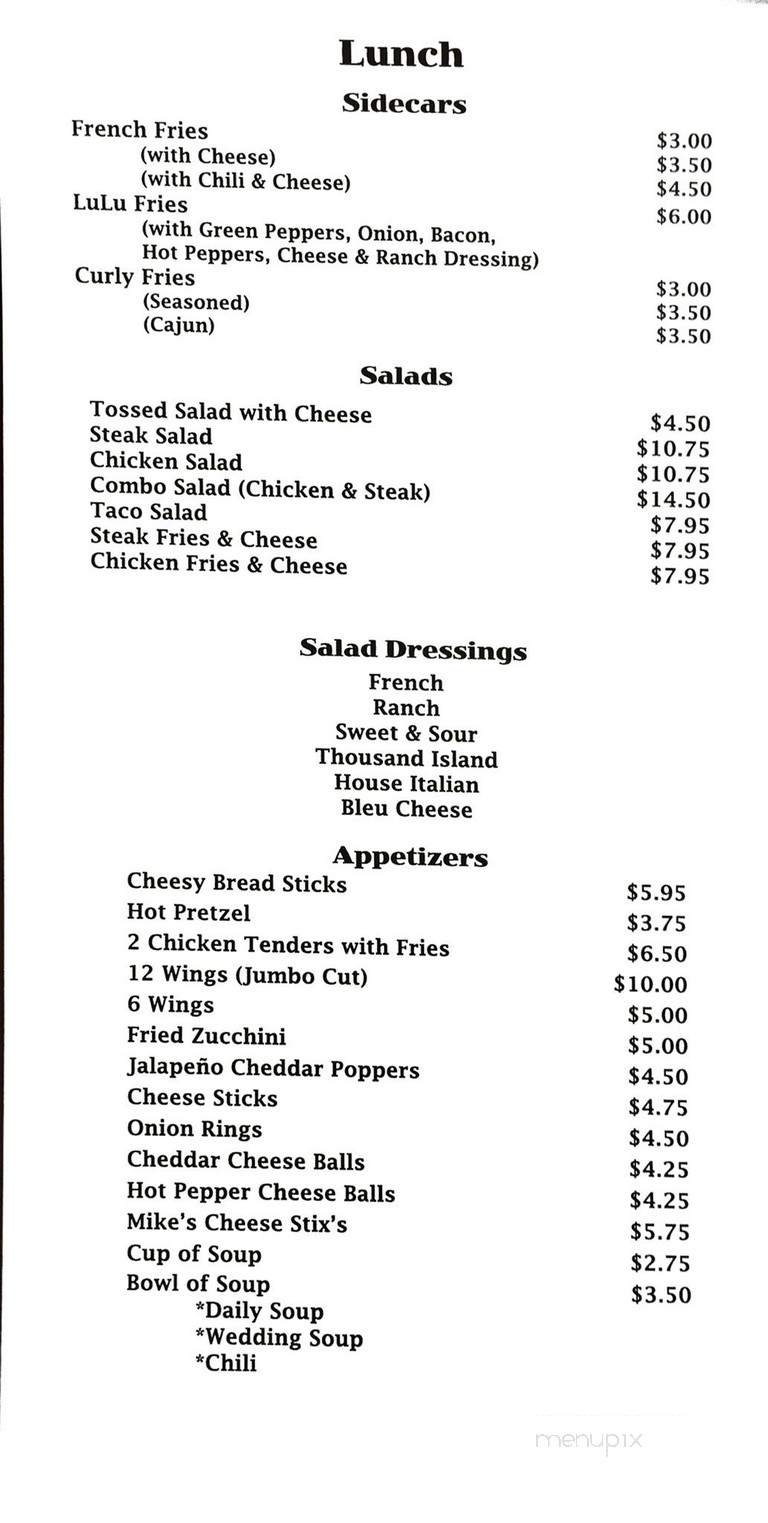 Luanne's Route 68 - Industry, PA menu_pic