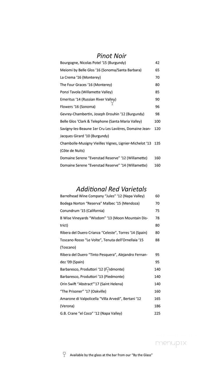 The Blue Room at The Roosevelt Hotel - New Orleans, LA menu_pic