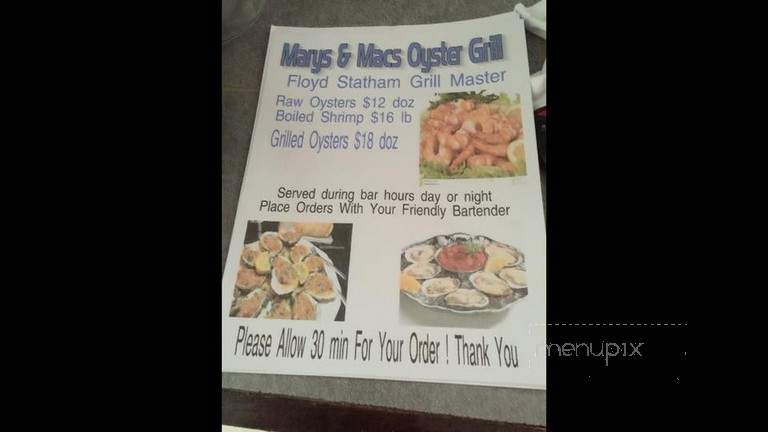Mary's Lounge - Lake Charles, LA menu_pic