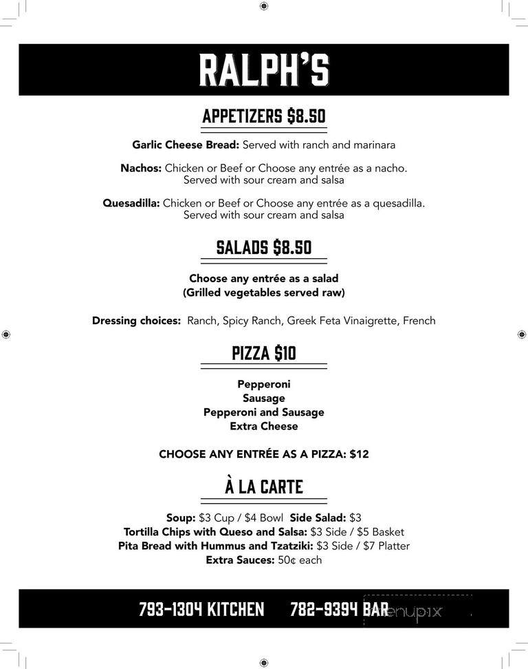 John's Bar - La Crosse, WI menu_pic