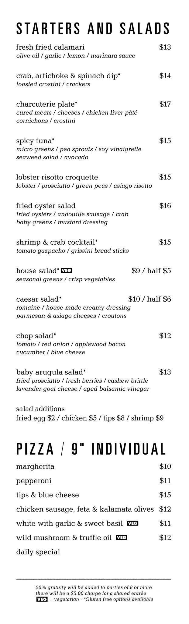 Carr's Restaurant - Lancaster, PA menu_pic
