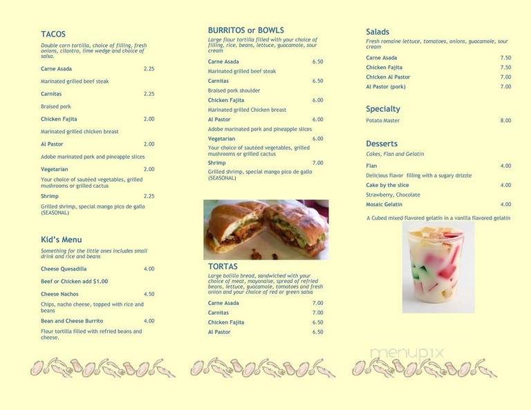 Taco Mix - Fort Worth, TX menu_pic