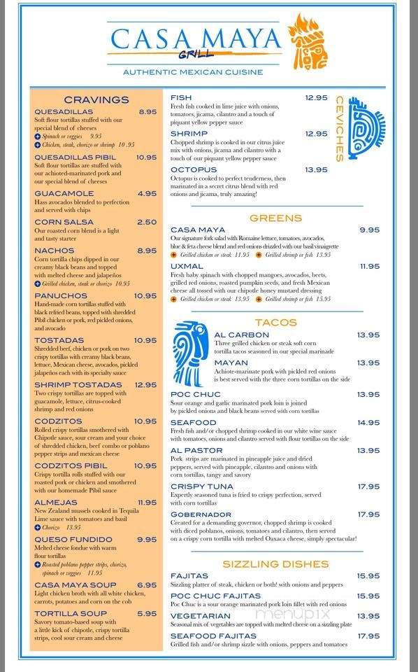 Casa Maya Grill - Deerfield Beach, FL menu_pic