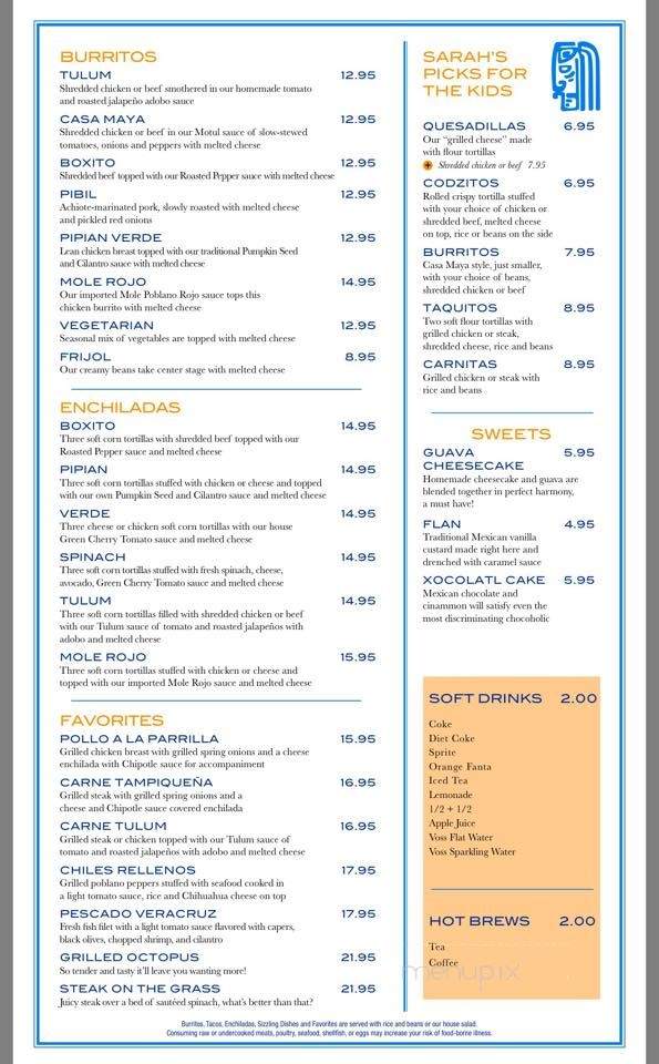 Casa Maya Grill - Deerfield Beach, FL menu_pic