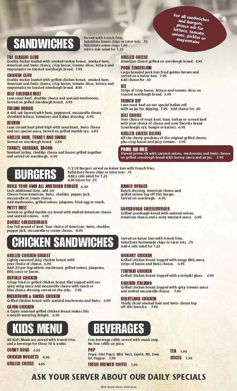 Philly Sports Bar & Grill - La Vista, NE menu_pic