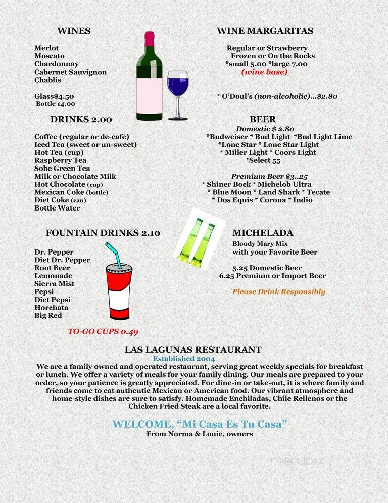 Las Lagunas - Floresville, TX menu_pic