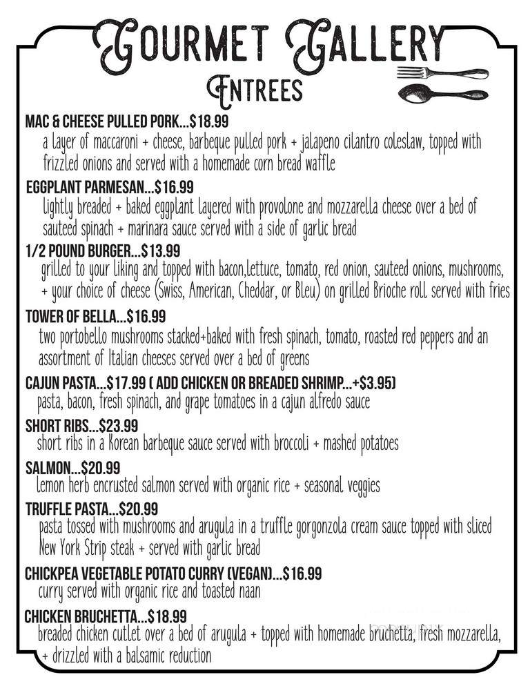 Gourmet Galleries - Blairstown, NJ menu_pic