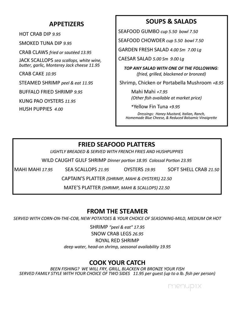 Dewey Destin's Harborside - Destin, FL menu_pic