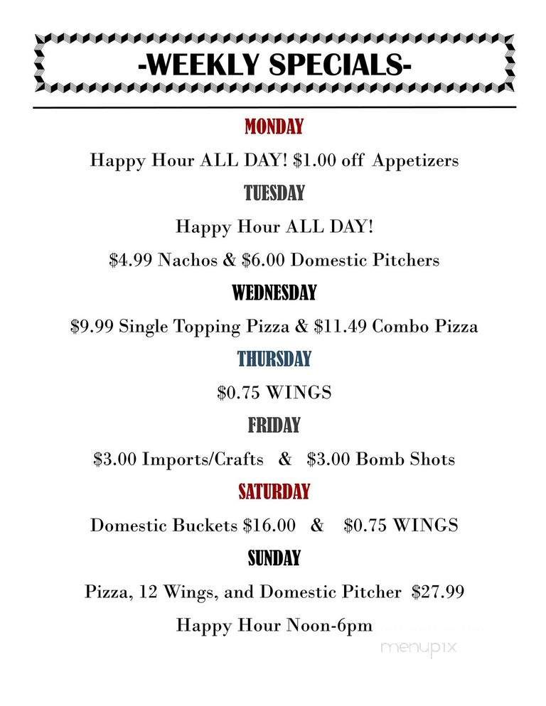 Bandits - Grand Island, NE menu_pic