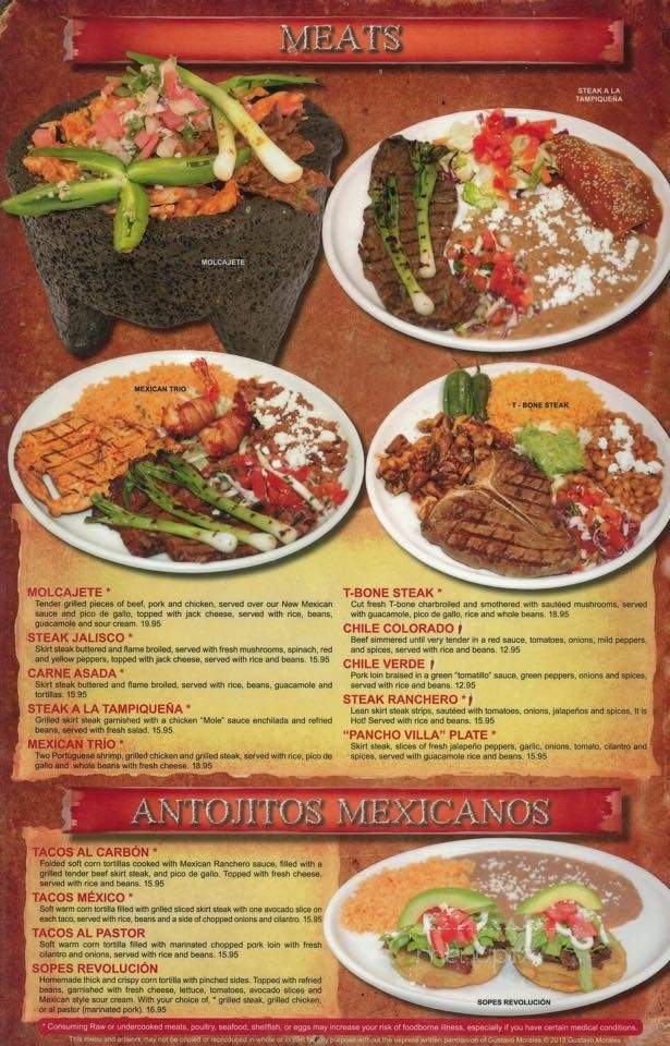 3 Margaritas - Westminster, CO menu_pic