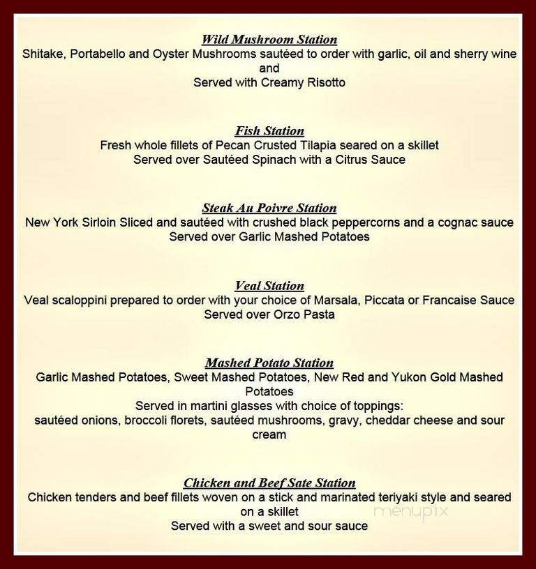 Richfield Regency Caterers - Verona, NJ menu_pic