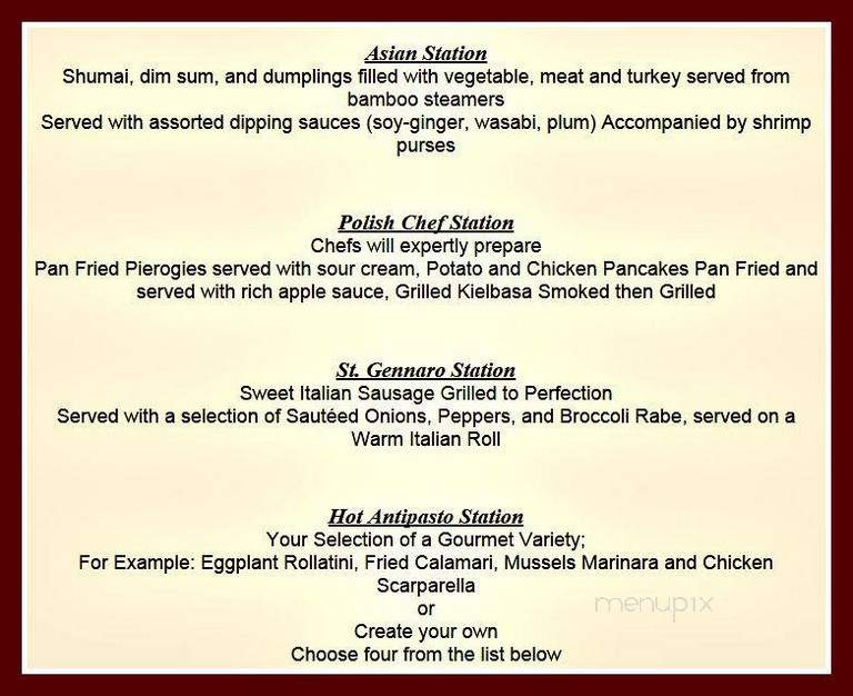 Richfield Regency Caterers - Verona, NJ menu_pic