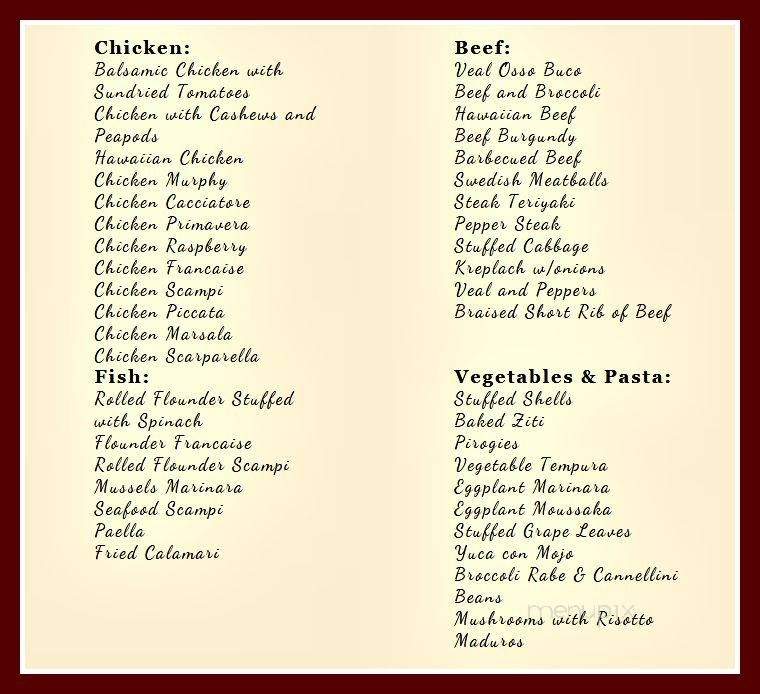 Richfield Regency Caterers - Verona, NJ menu_pic