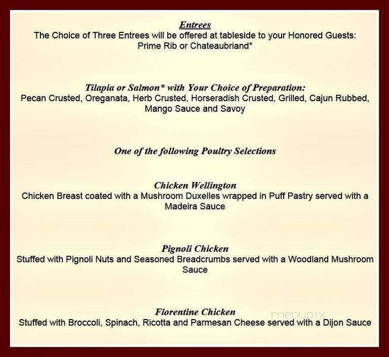 Richfield Regency Caterers - Verona, NJ menu_pic