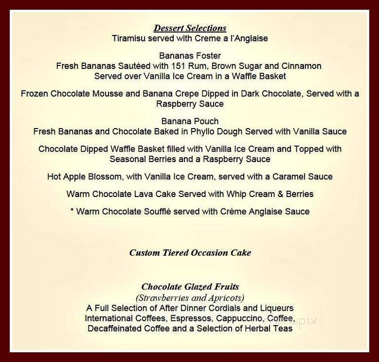 Richfield Regency Caterers - Verona, NJ menu_pic