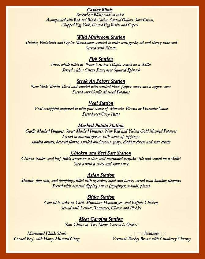 Richfield Regency Caterers - Verona, NJ menu_pic